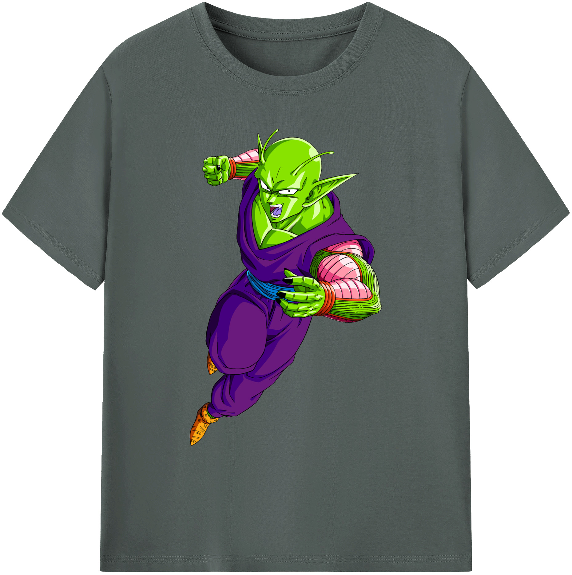 （画像用） ドラゴンボール ピッコロ DRAGON BALL Piccolo 綿100％ メンズ半袖Tシャツ｜肌触りやわらか＆通気性